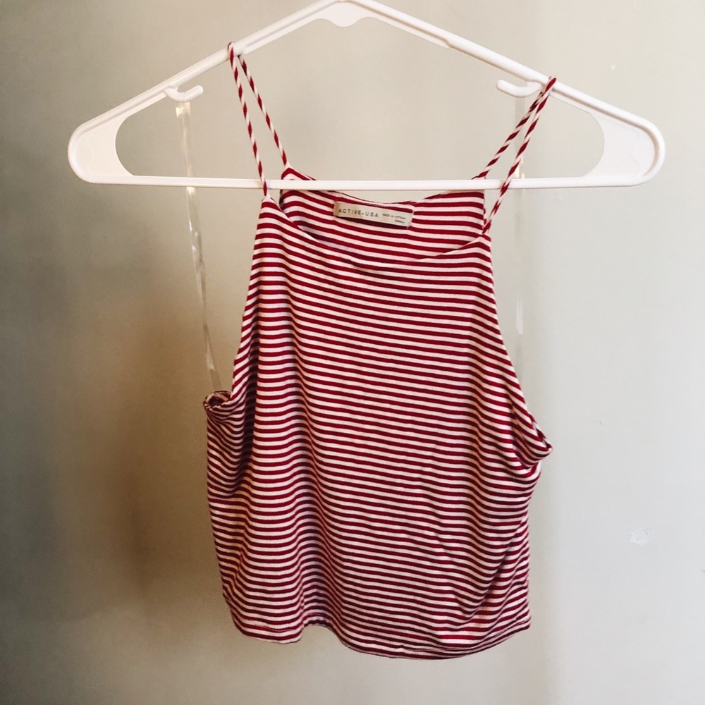 Red Stripe Tank Top